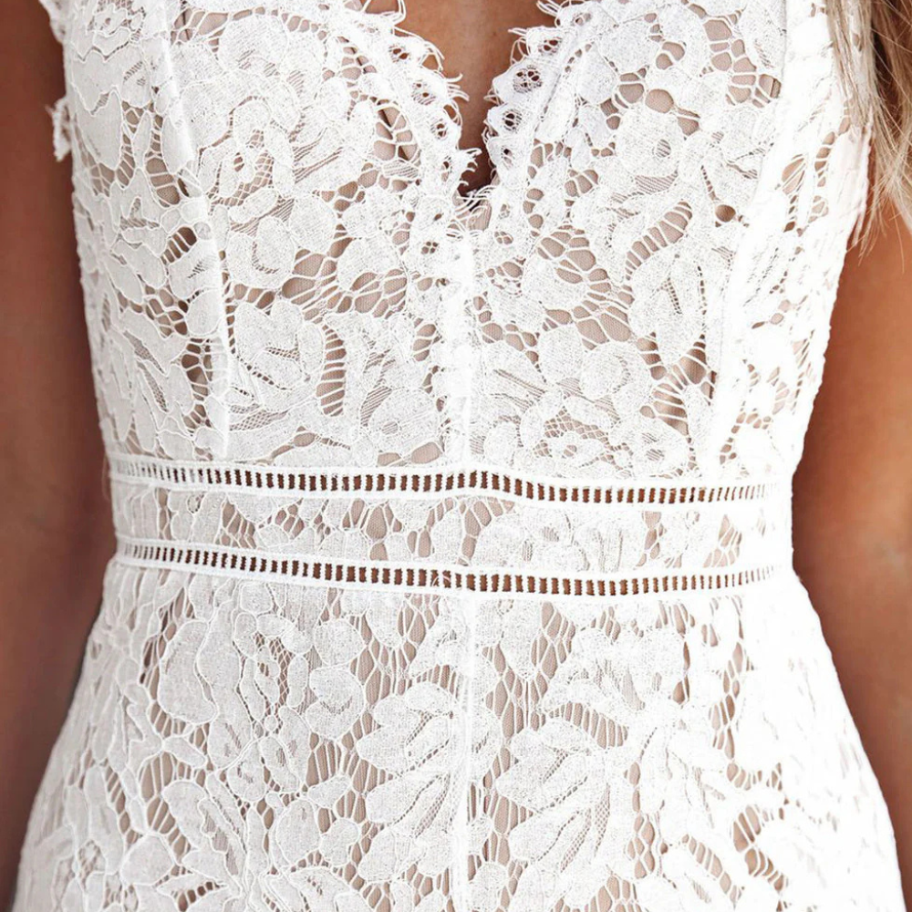 Refined Lace-Inspired Jumpsuit for Women