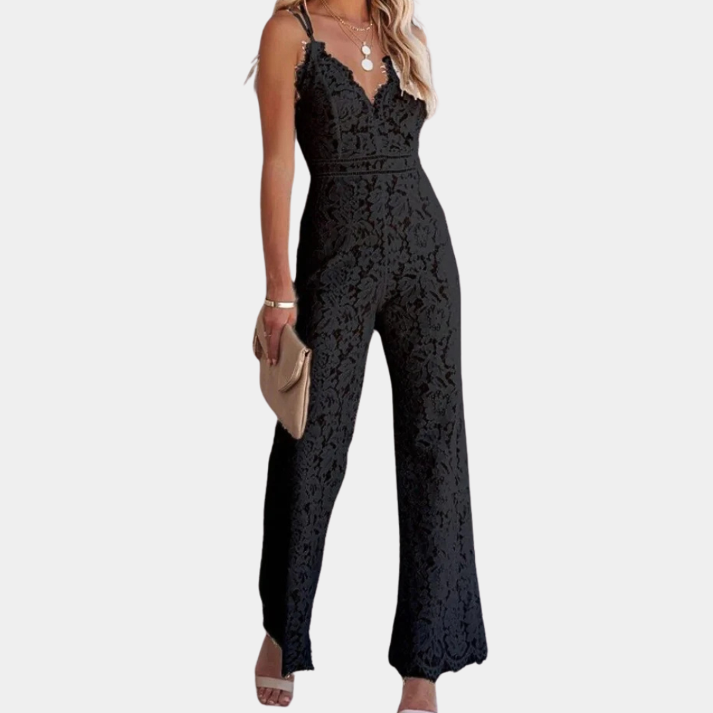Refined Lace-Inspired Jumpsuit for Women