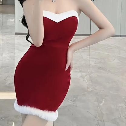 Yuletide Santa Mini Dress for Women